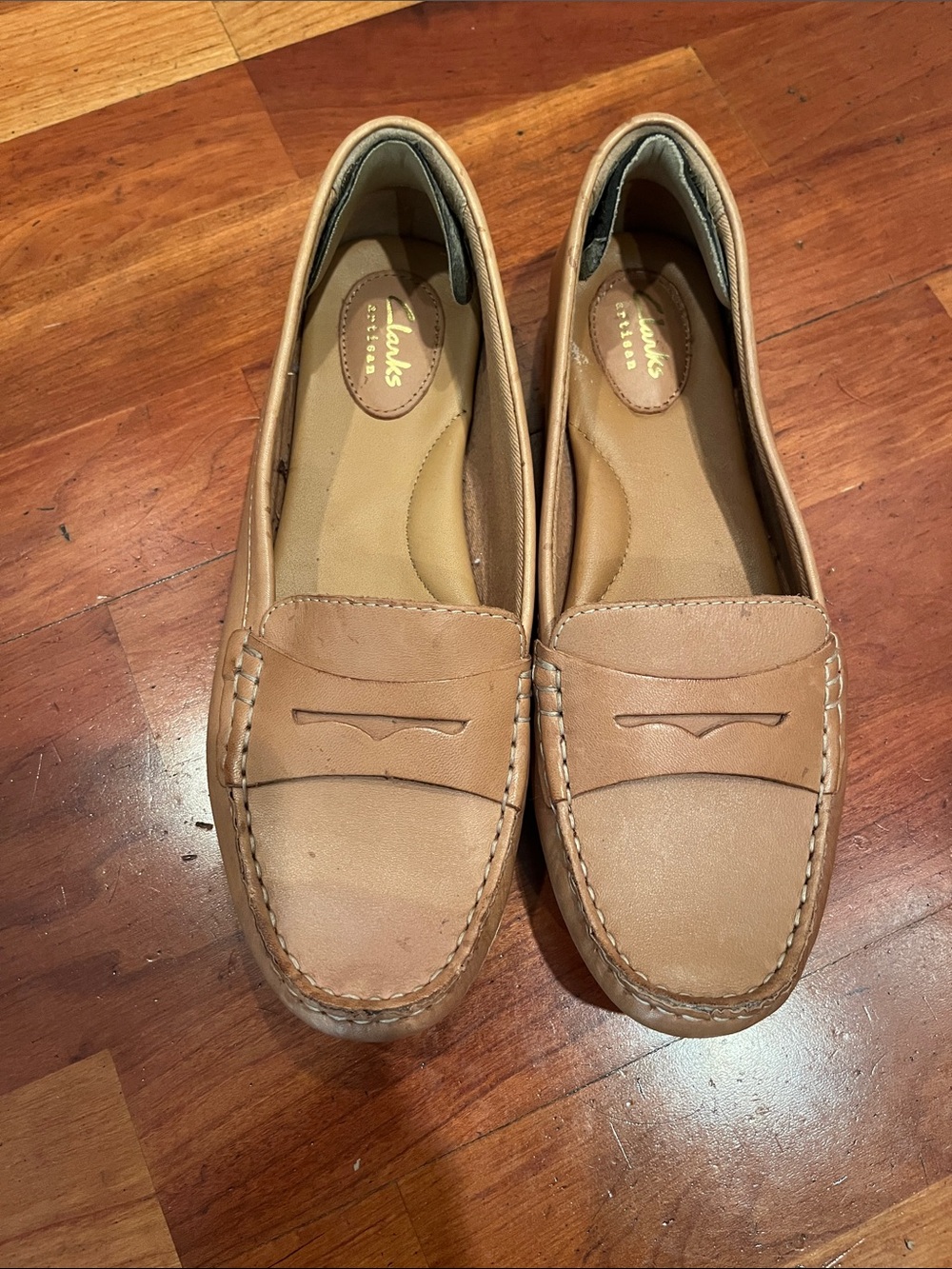 Clark Tan Moccasin Loafers